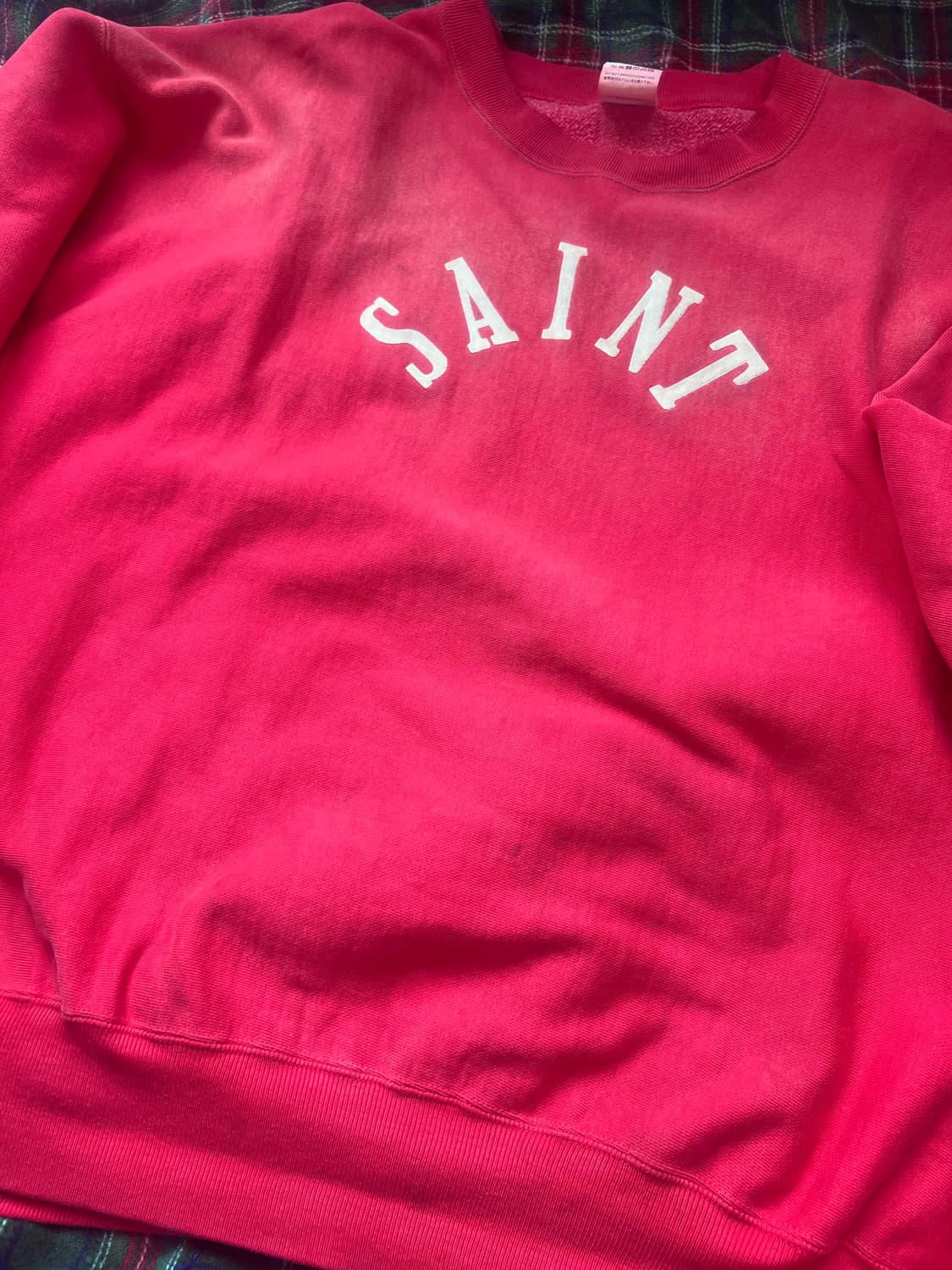 [XL] 세인트미카엘 챔피온 오마주 faith 스웻셔츠 레드 상품이미지8
