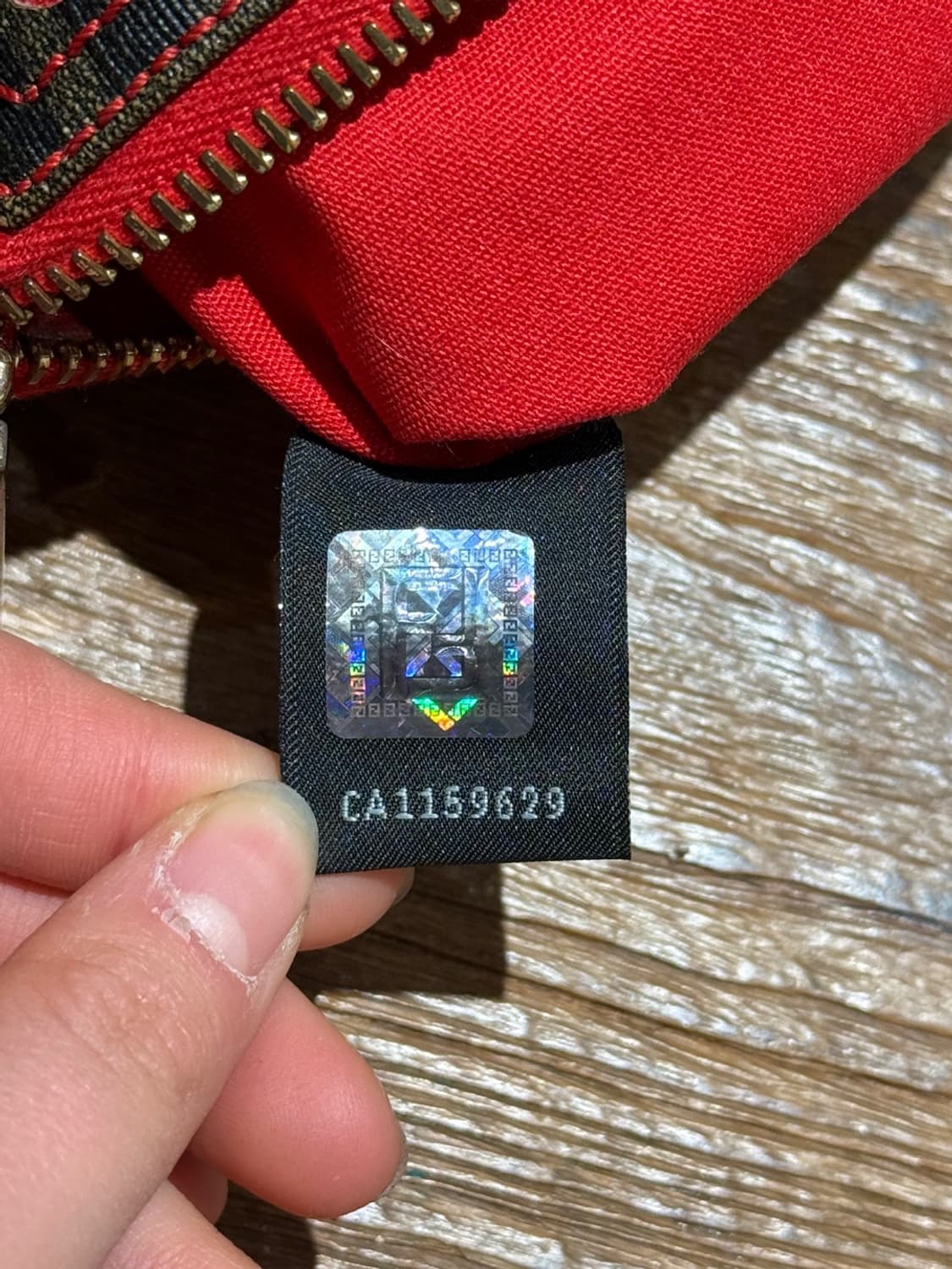 펜디 브라운 주카 레드 도트 포쉐트 체인백 상품이미지8