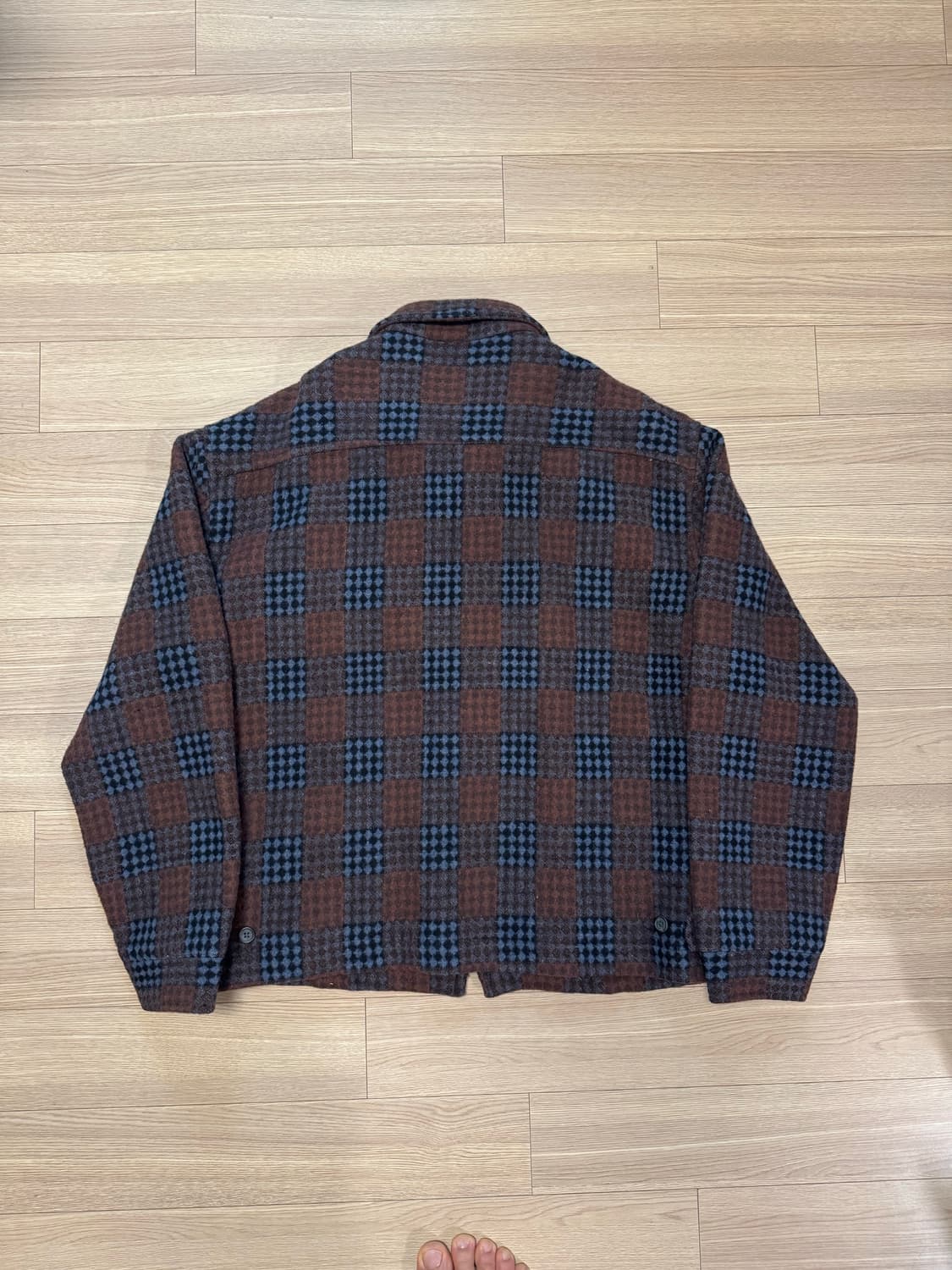 일본 브랜드 블러드 스탁 울 스포츠 자켓 M 상품이미지5