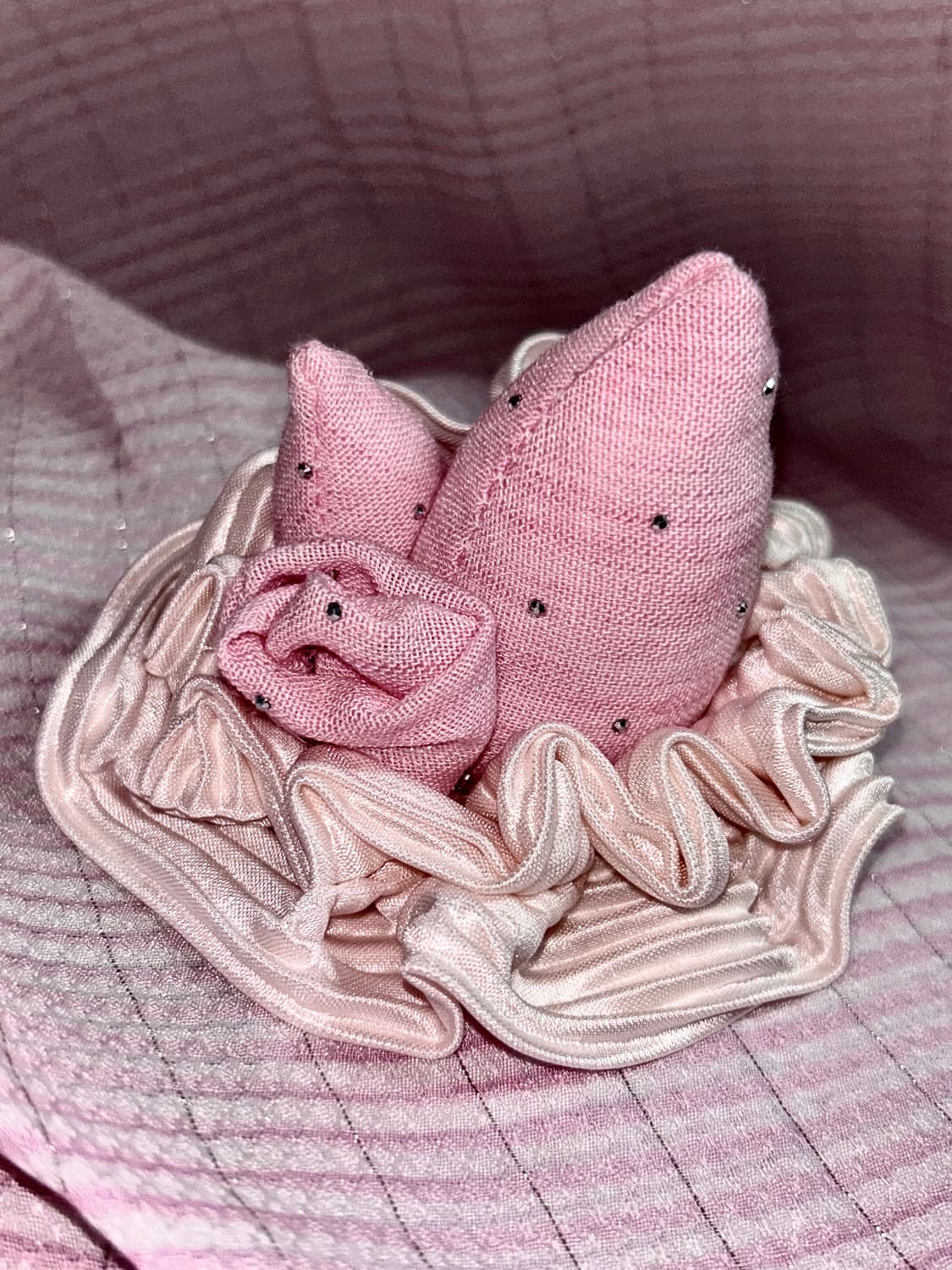 ･:*+. 핸드메이드 딸기 로즈 생크림 로리타 헤어핀 (pink.1) 상품이미지1