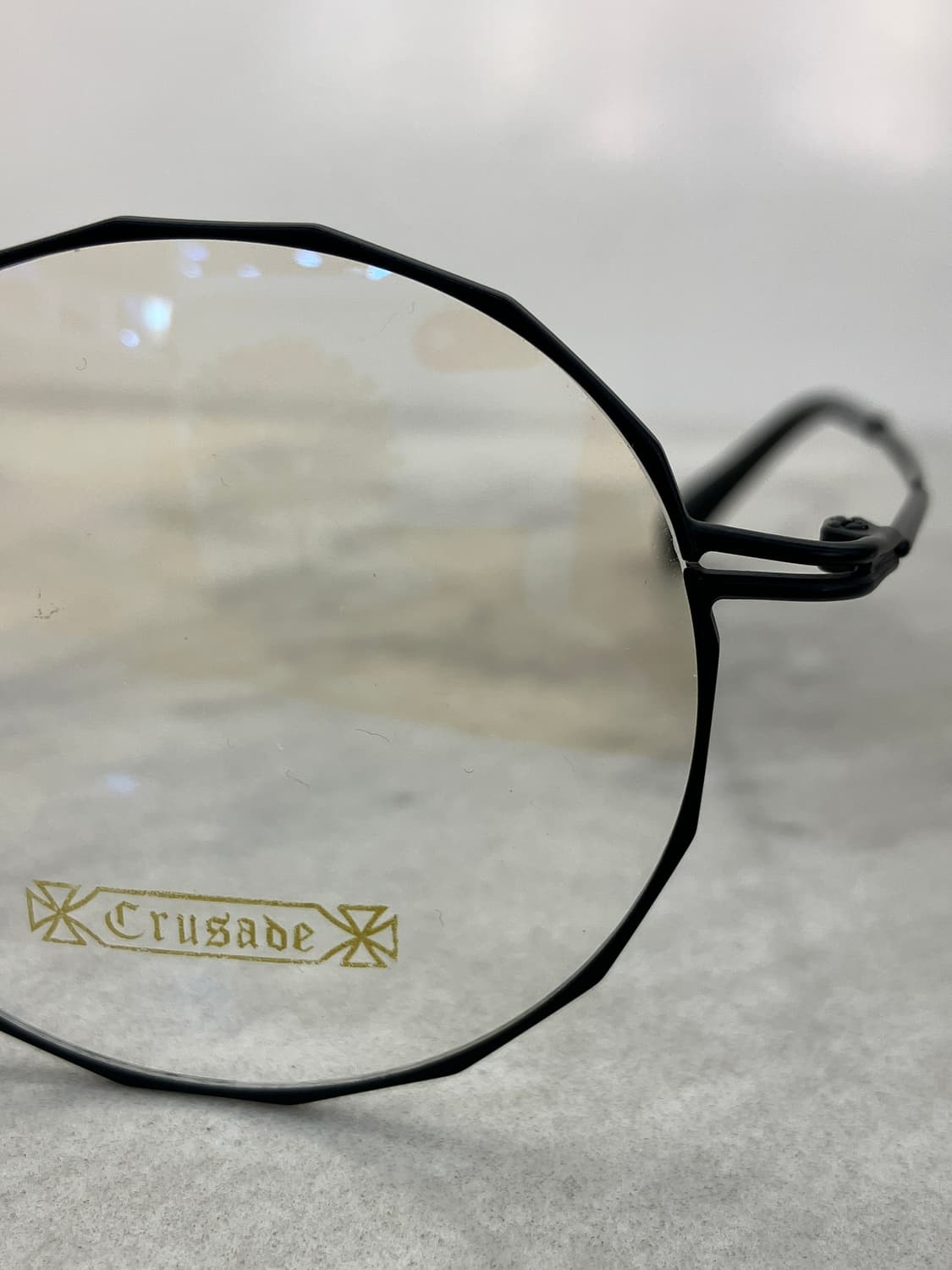 크루세이드 Crusade 블랙 다각 라운드 메탈테 안경 상품이미지7