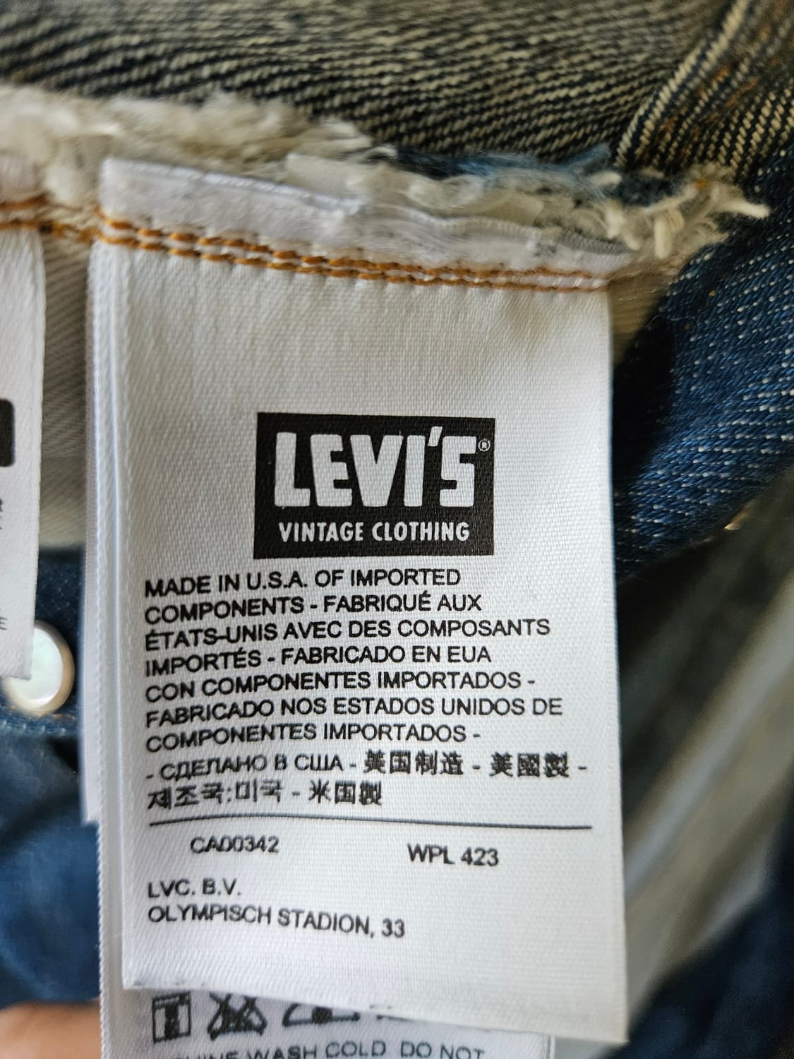 Lvc 90 501 미제 콘밀 리지드 32x32 리바이스 빈티지 클로징 상품이미지9