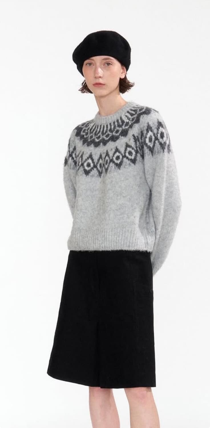 낫띵리튼 anne pattern pullover 상품이미지1