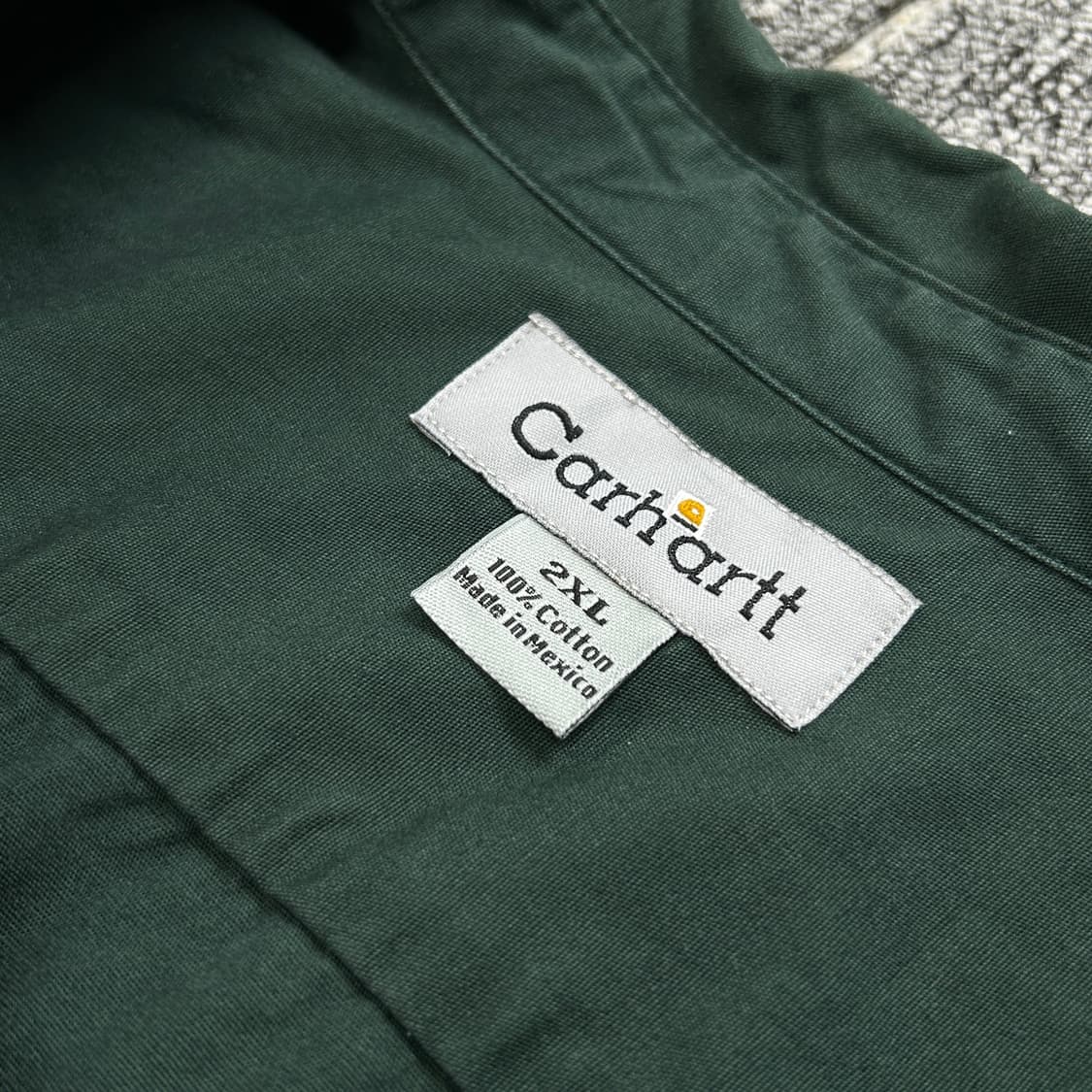 칼하트 다크그린 더블포켓 워크셔츠 2XL  상품이미지6