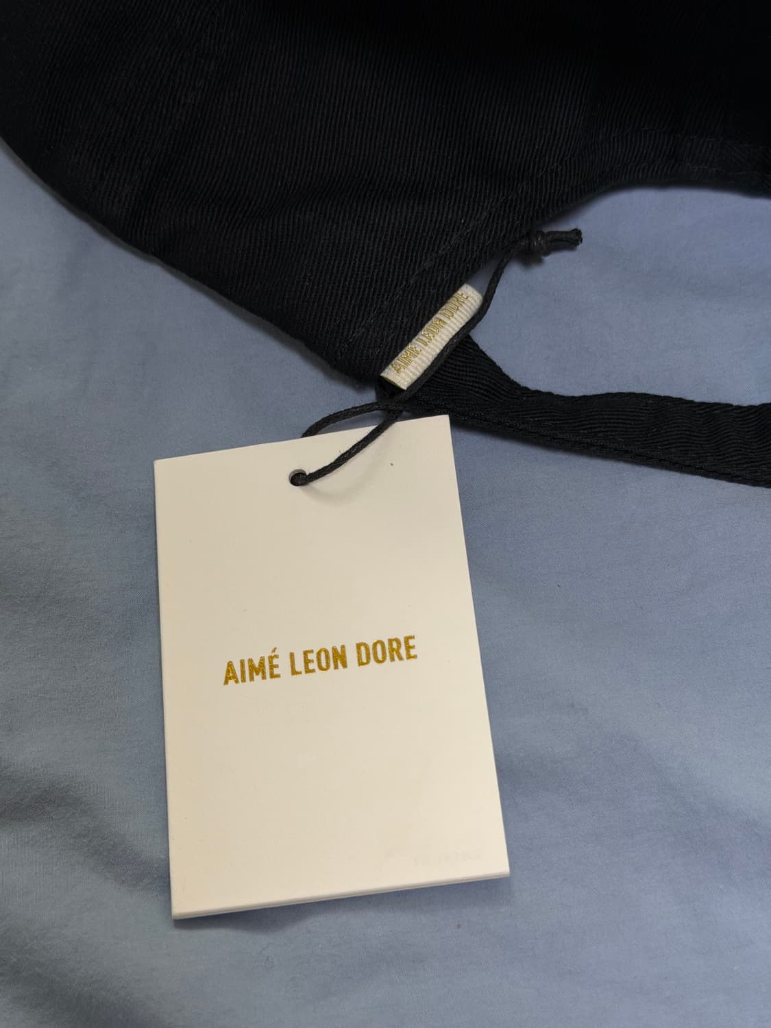 에메레온도르 워시드 스크립트 햇 제트 블랙 상품이미지7