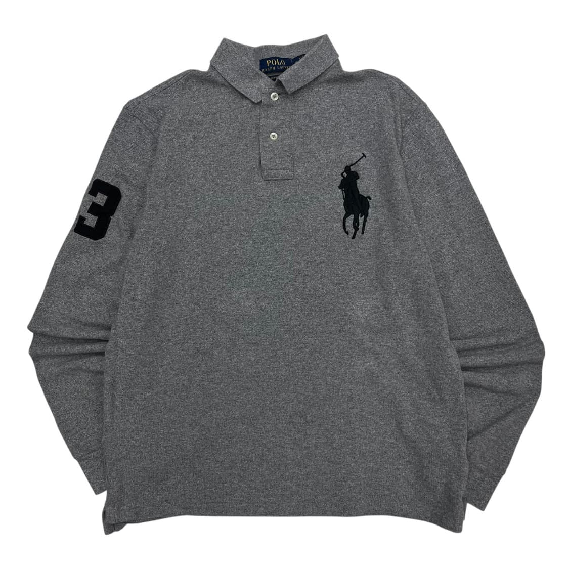 폴로 랄프로렌 블랙 빅포니 그레이 pk티 M 상품이미지2