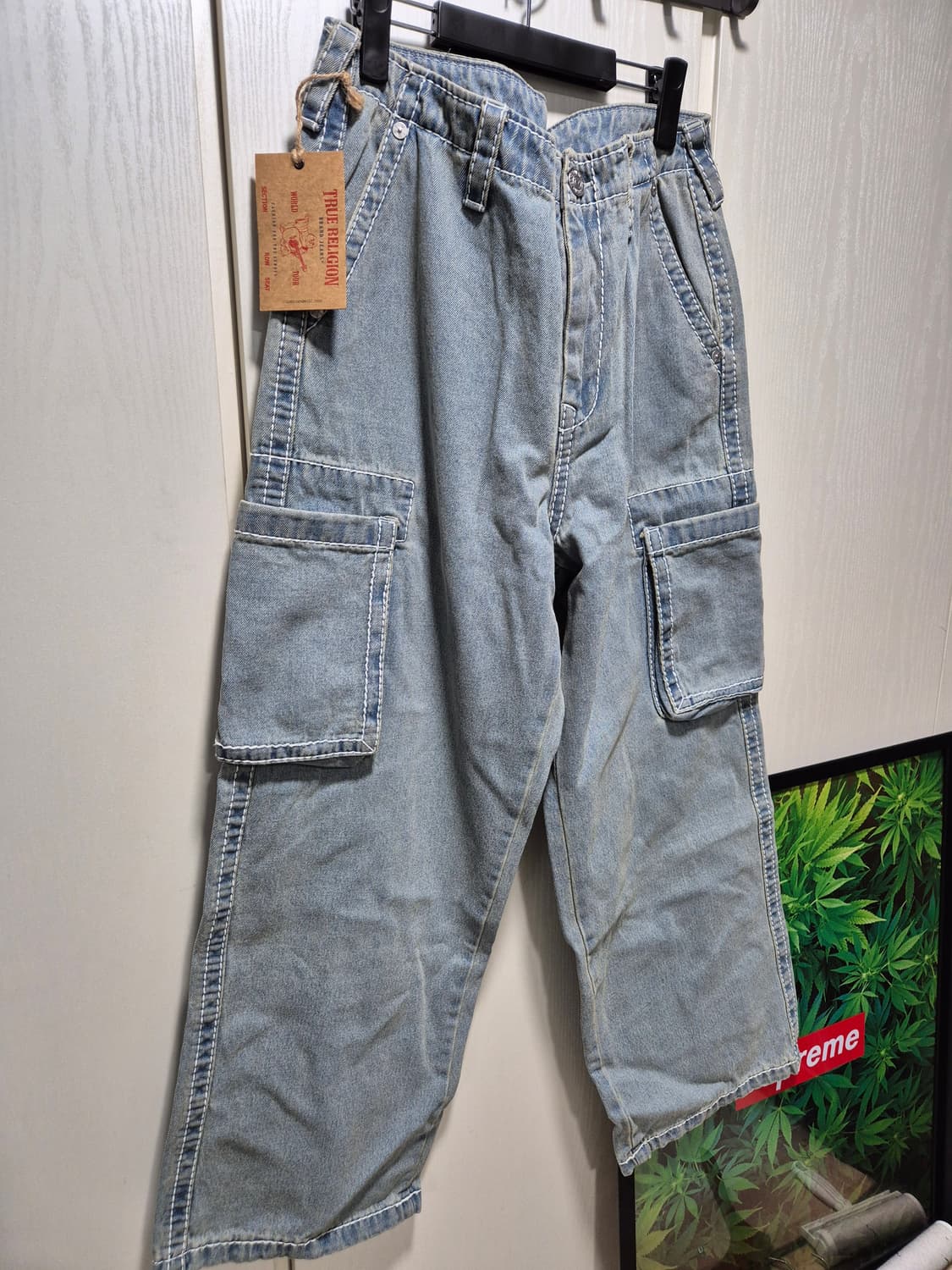 (타임세일)(새상품)트루릴리젼 카고 데님 팬츠L 상품이미지2