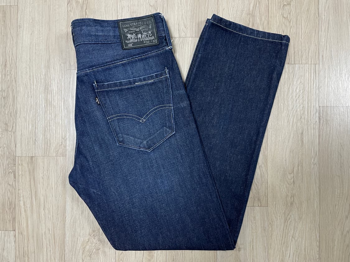 31) 리바이스 매장판 508 일자핏 진청워싱 데님팬츠(LVC&폴로) 상품이미지1