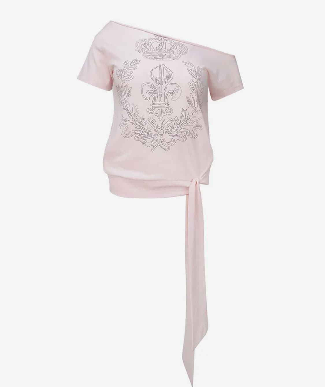 Chateau Shithole Tie Tee Pale Pink 상품이미지1
