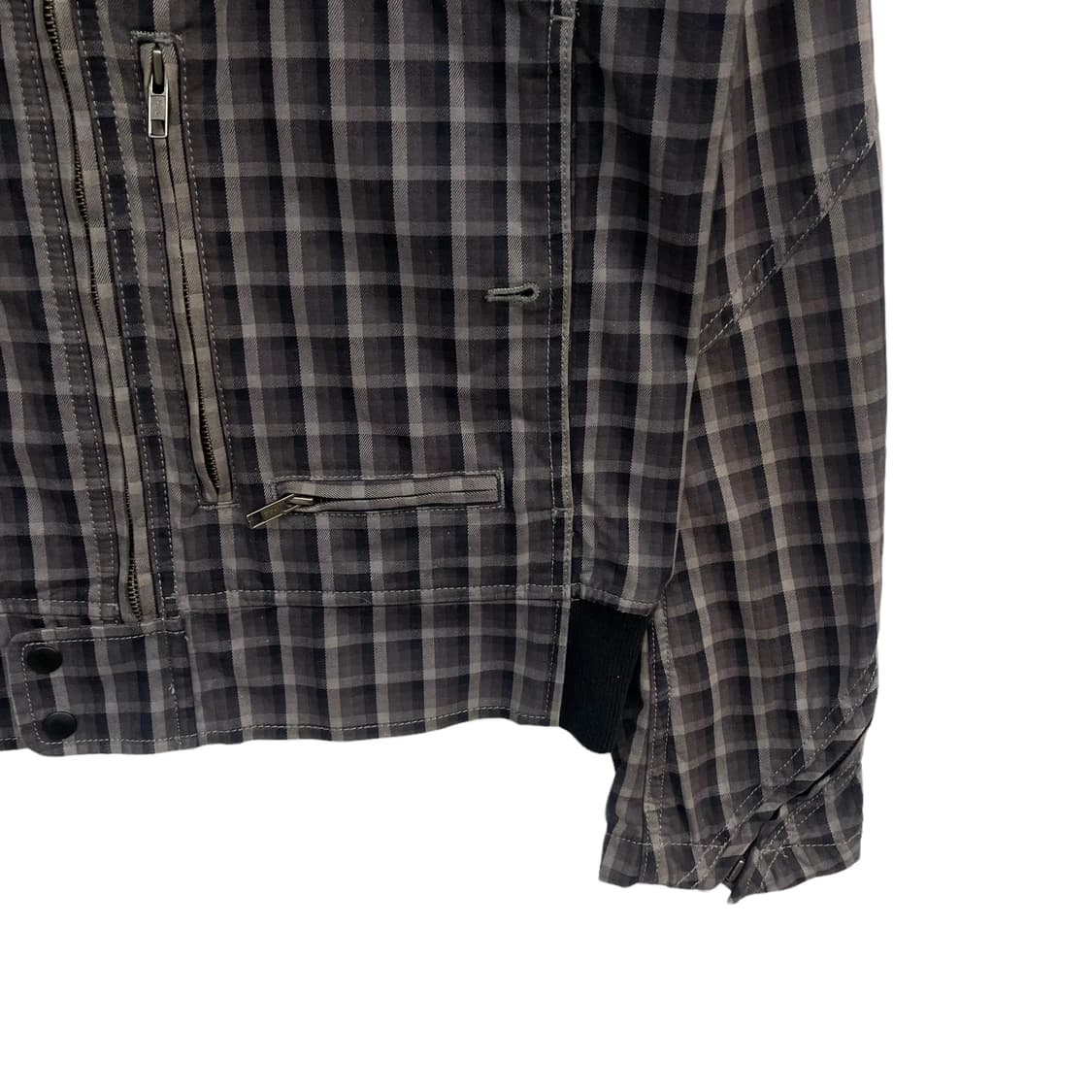 디젤 체크 봄버 라이더 자켓 상품이미지3