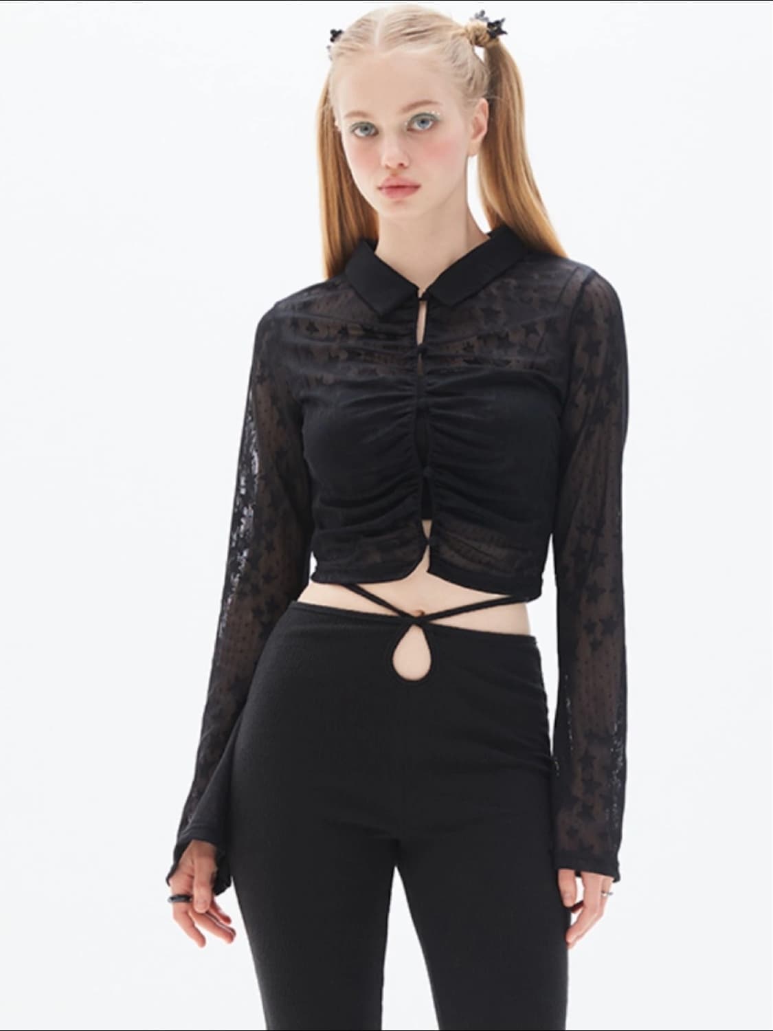 러브이즈트루 매쉬 셔츠 상품이미지1