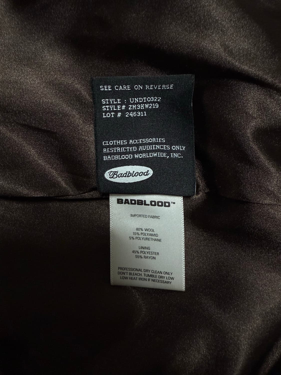 badblood 자켓 상품이미지6