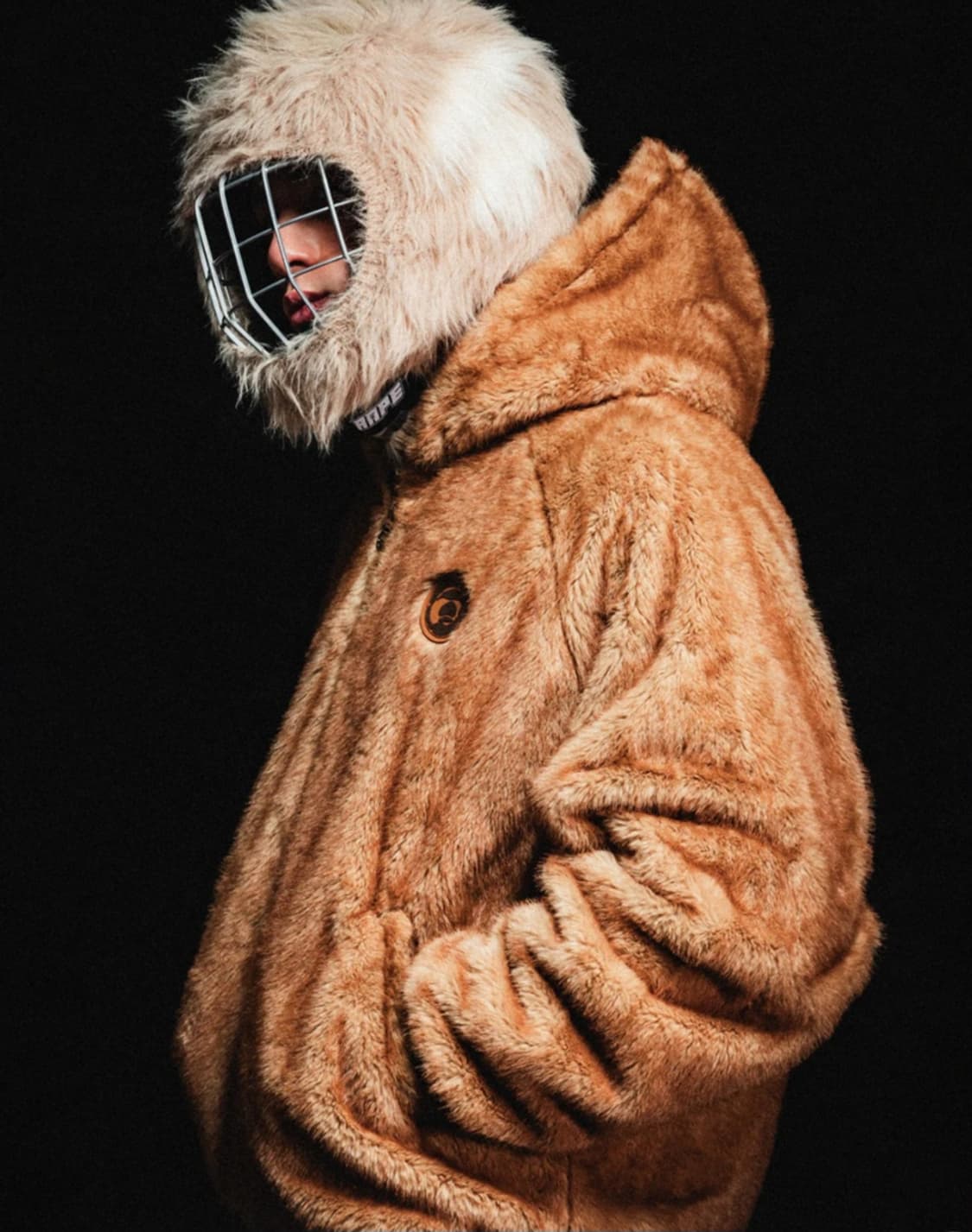 Aape 문페이스 플리스 후드 집업 S 상품이미지4