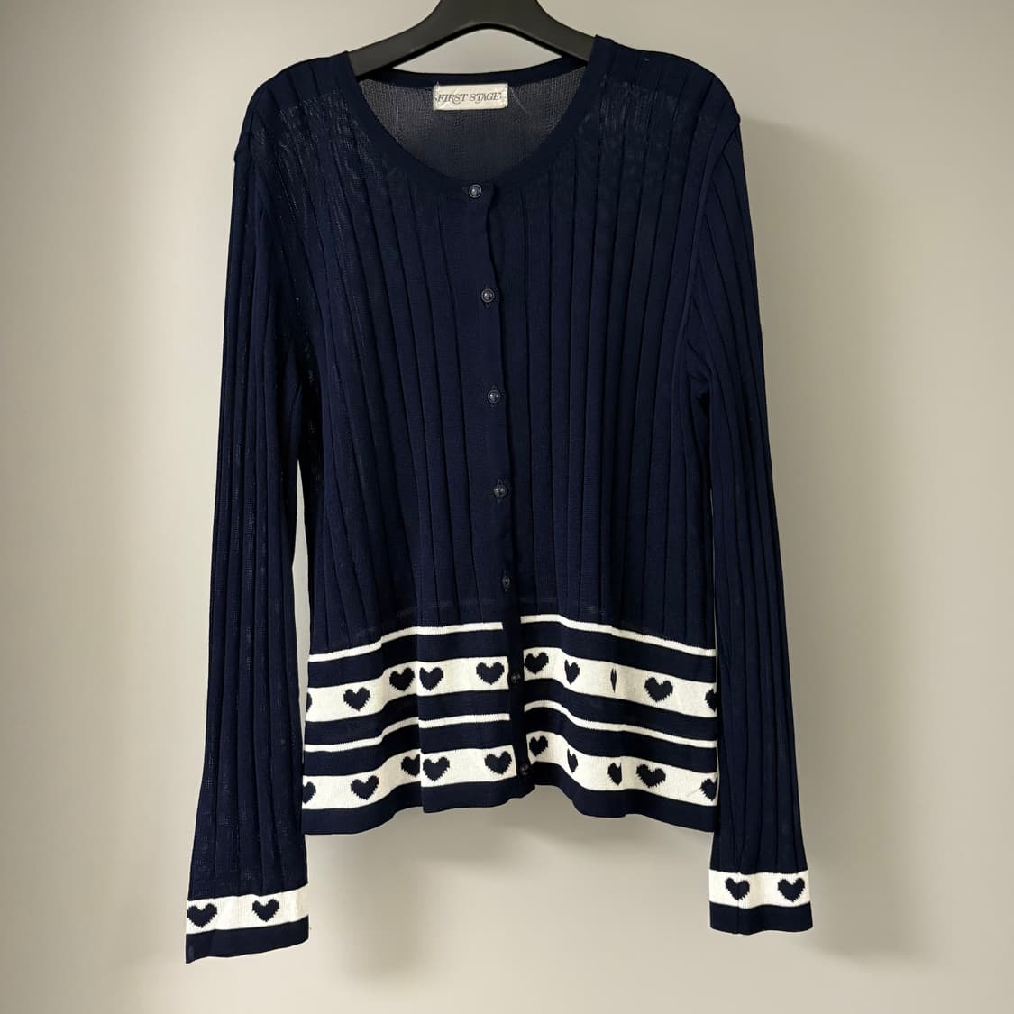 navy heart cardigan  상품이미지1
