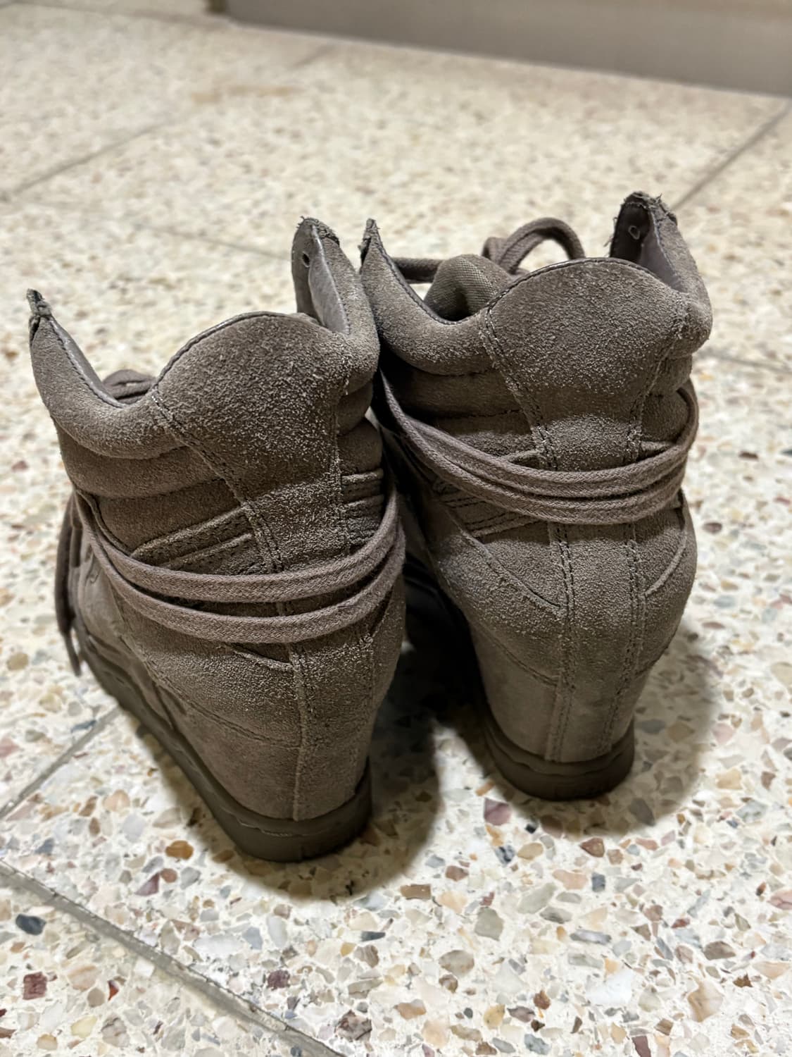 [36] Ash 보위 애쉬그레이 웨지힐 스니커즈 상품이미지4