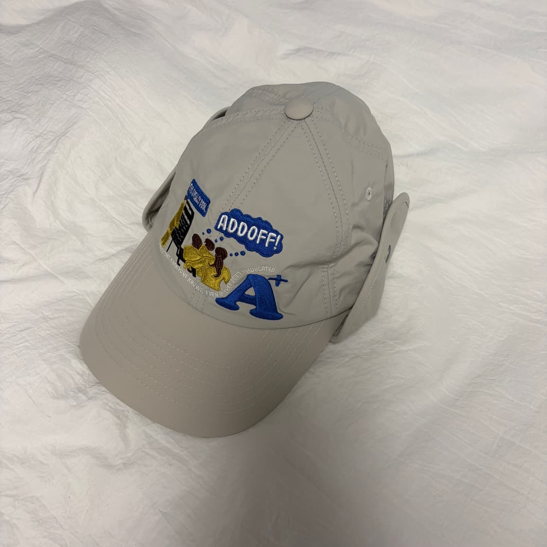 애드오프 ALREADY KNOW FACT BALL CAP GREY 상품이미지2