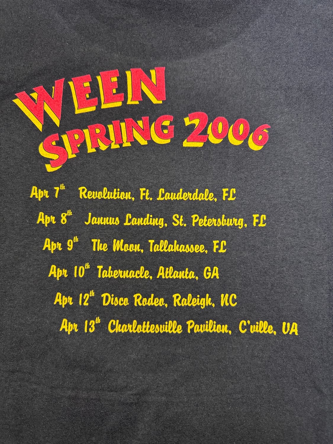 빈티지 00s 밴드 윈 WEEN 2006 투어티 L 상품이미지6