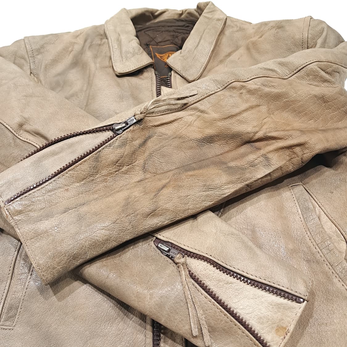 CL481 S UNIK 90s 웨스턴 브레이디드 빈티지 가죽 자켓 상품이미지10