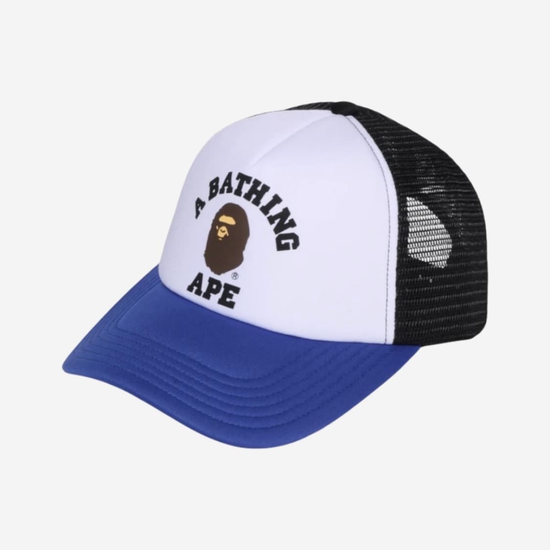 BAPE College Mesh Cap Black/Blue 상품이미지1