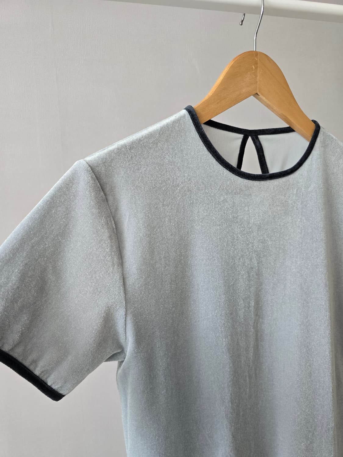 BEAUTY & YOUTH 민트 벨벳 링거 티셔츠 (FREE) 상품이미지2