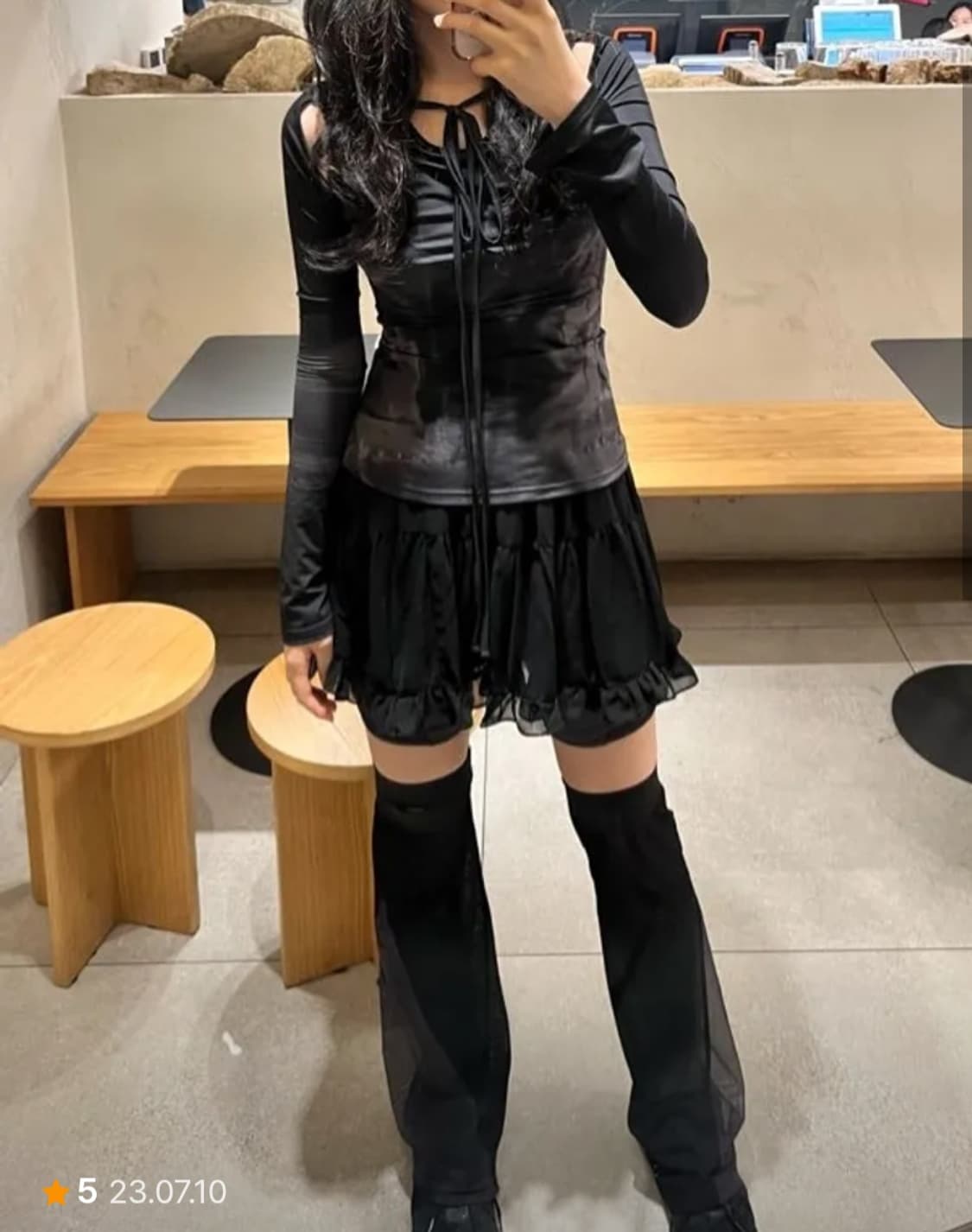 나체 컷아웃 긴팔티 상품이미지6