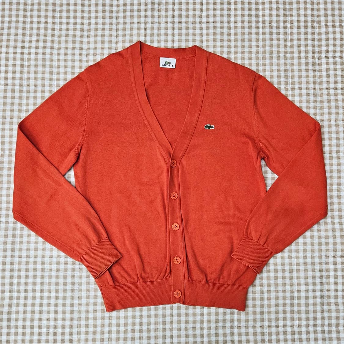 라코스테 브이넥 니트 가디건 남자100 상품이미지1