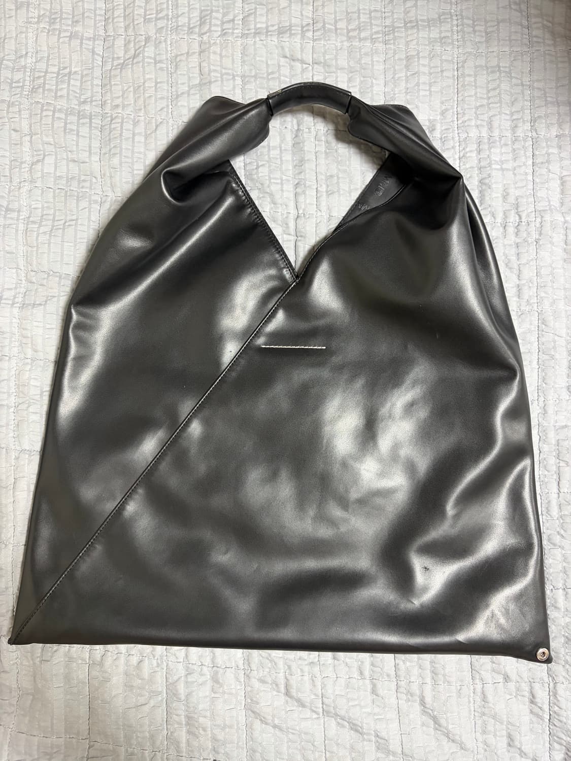 MM6 메종마르지엘라 레더 재패니즈백 블랙 상품이미지2