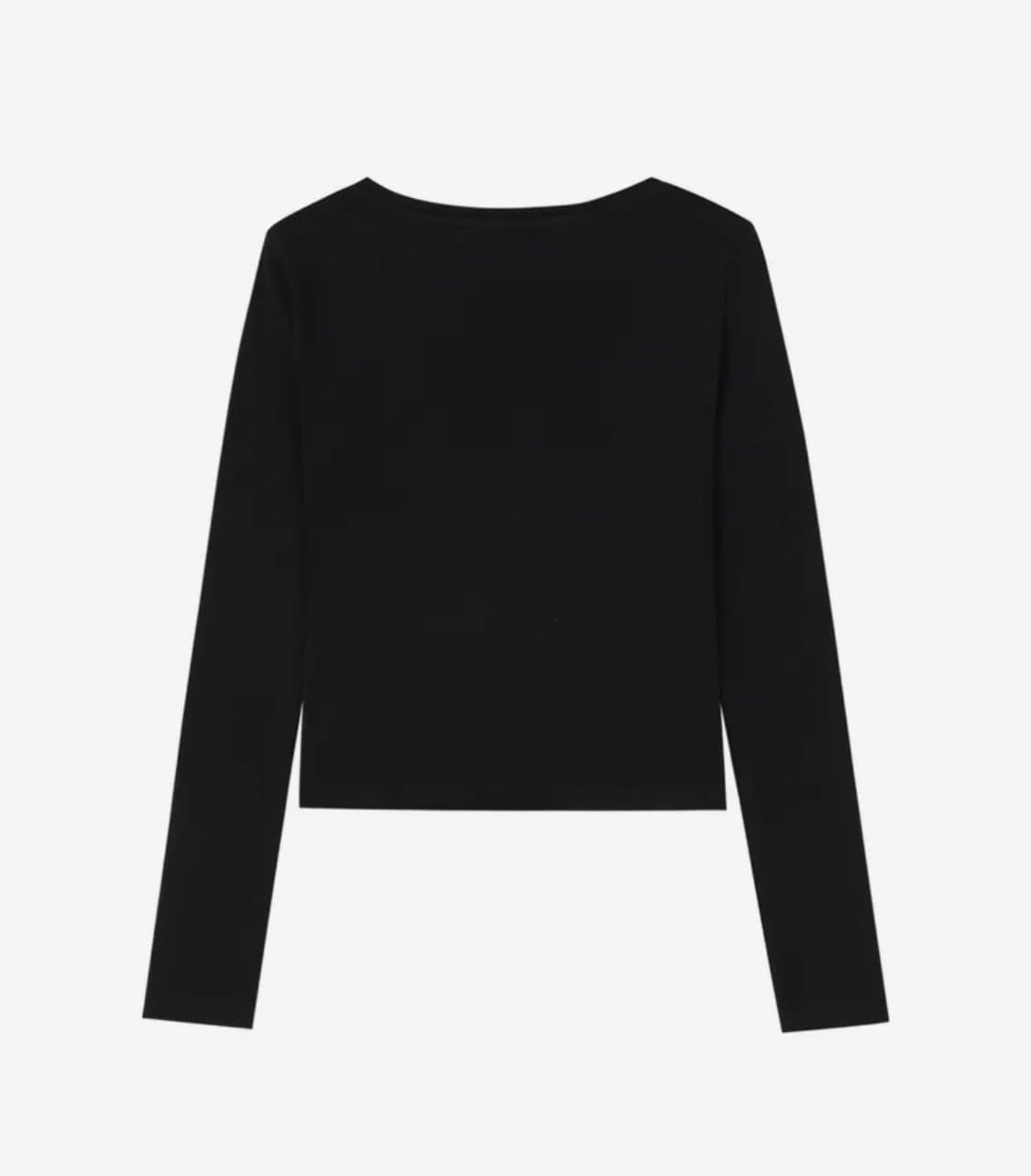 크랭크 더블 리본 타이드 탑_블랙 상품이미지3