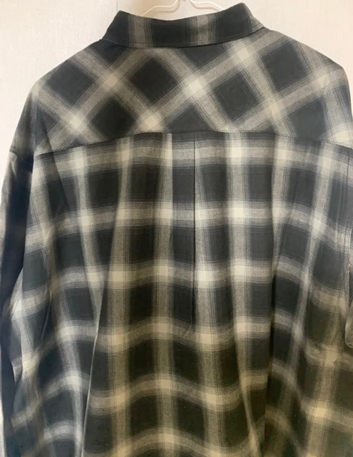 후브스 블랙 체크 셔츠 M 상품이미지4