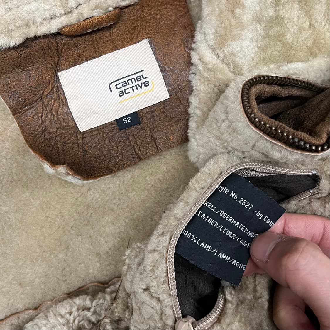 카멜 액티브 싱글 양가죽 무스탕 (105) 상품이미지10