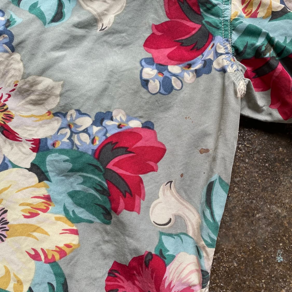 빈티지 플라워 반팔 셔츠 상품이미지3