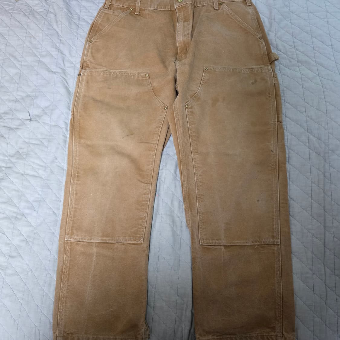 [38X30] 빈티지 칼하트 더블니 B01 BRN 워크팬츠 T-2 상품이미지1