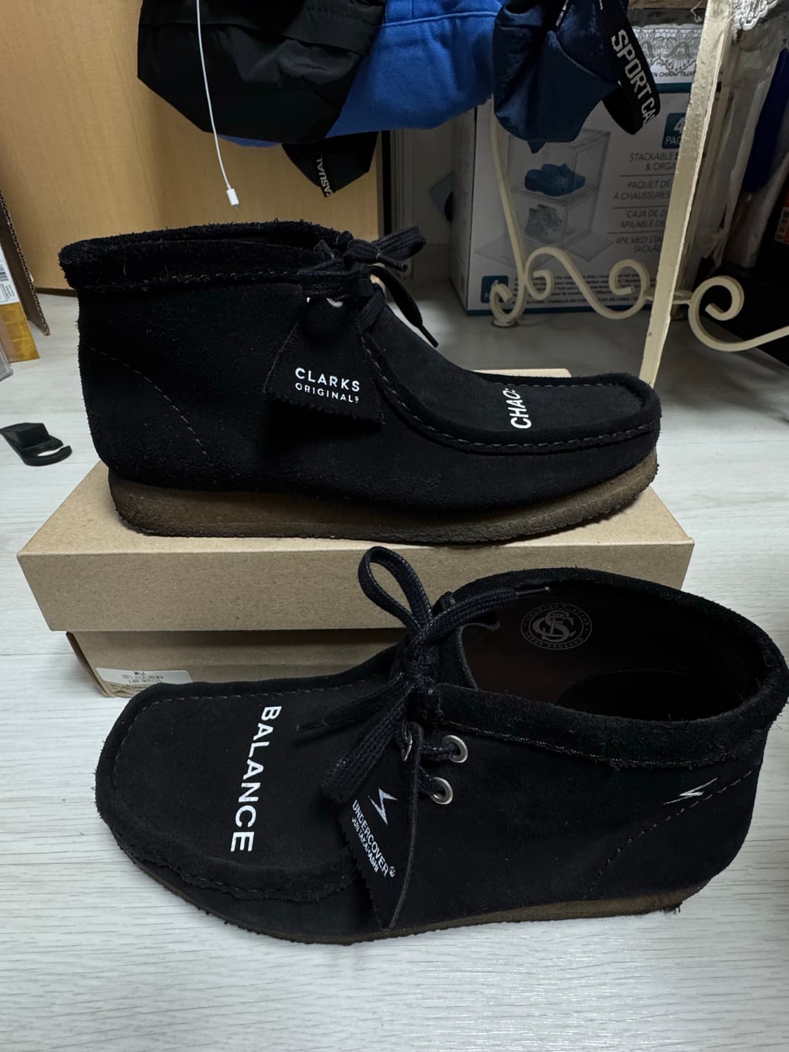 클락스 x 언더커버 왈라비 부츠 블랙 UK8.5 265 상품이미지2