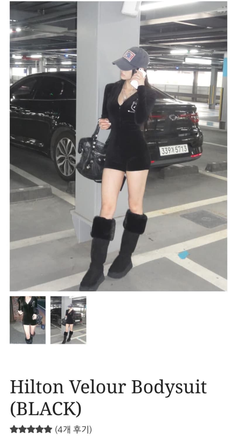 angelnumber555 힐튼 바디수트 (black) S 상품이미지1