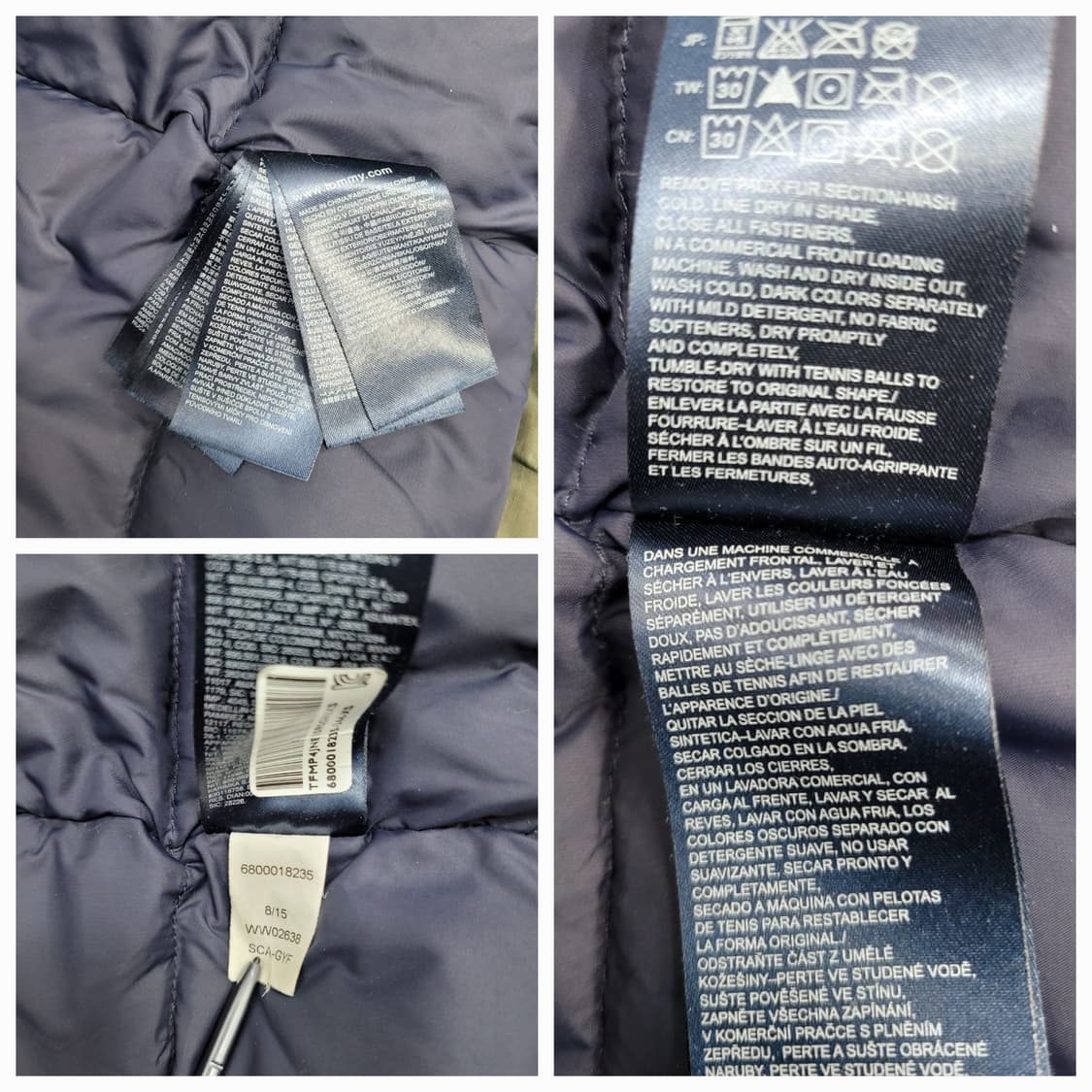 TOMMY HILFIGER 타미힐피거 야상 구스 다운 패딩 / 여 XS  상품이미지9