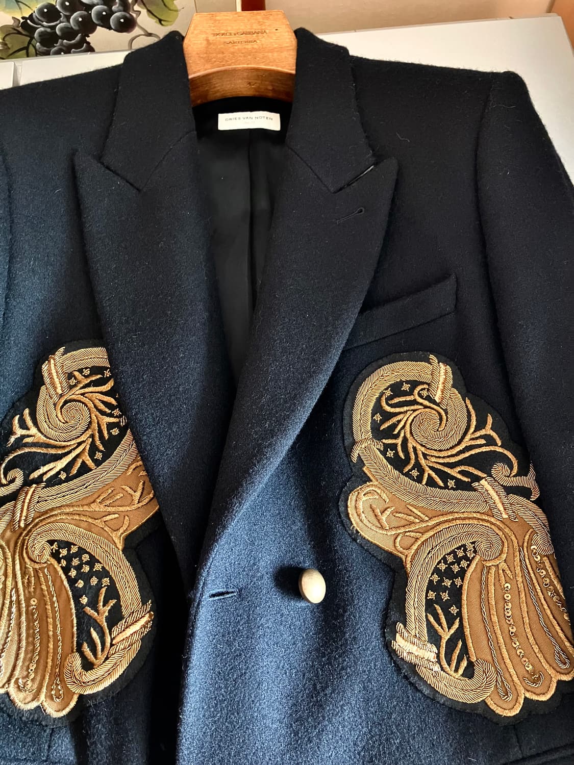 드리스 반 노튼 비즈자수 롱코트 상품이미지10