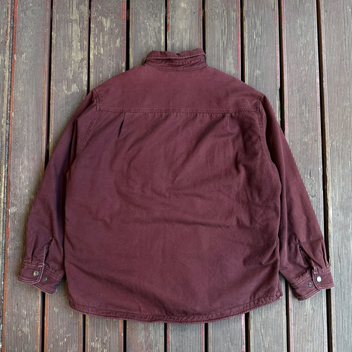 울리치 양털 셔츠자켓 버건디 상품이미지2