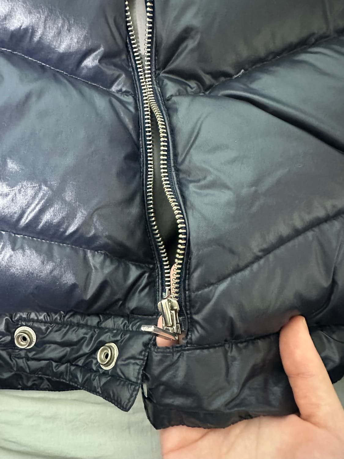 AD HOC 네이비 패딩 판매 상품이미지2