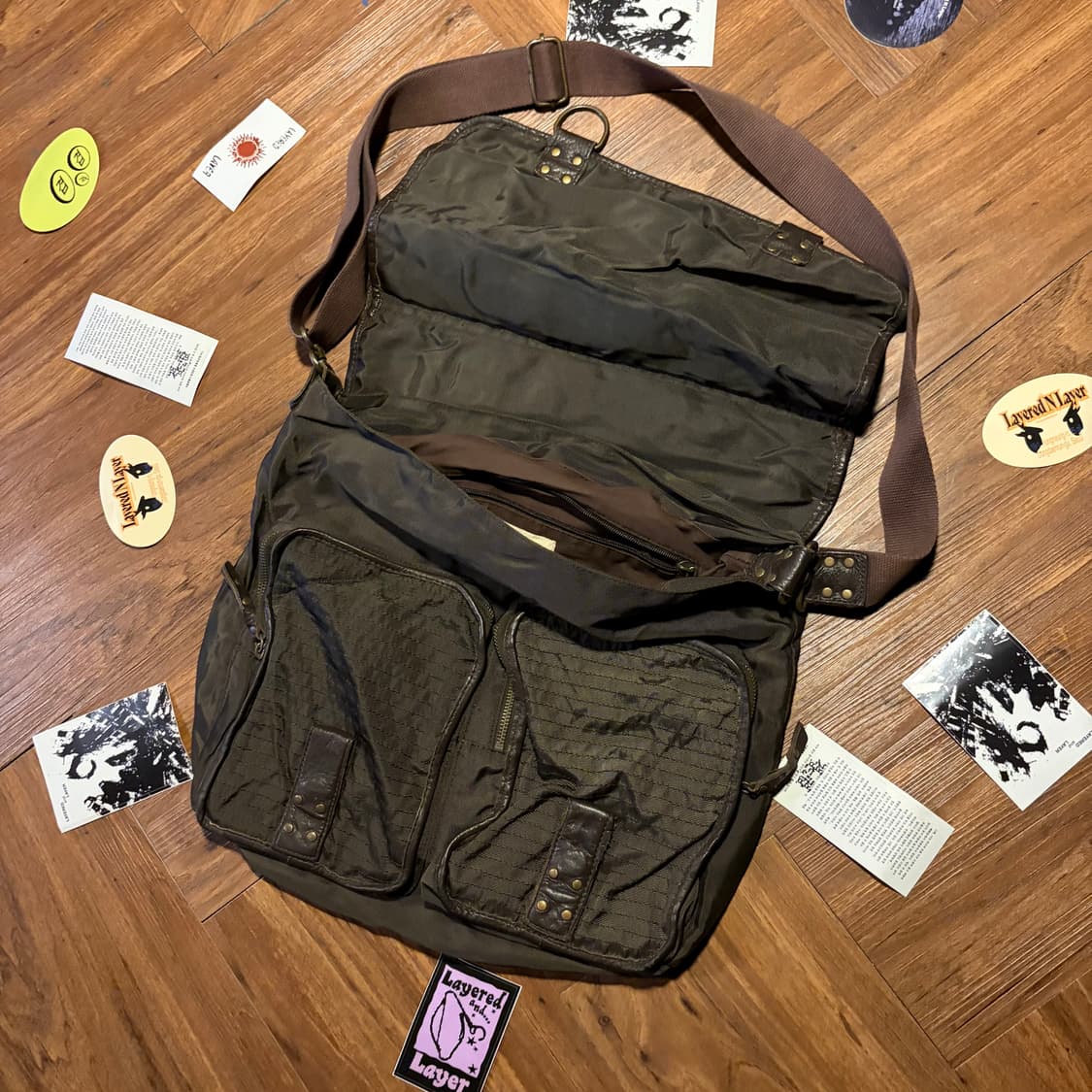 Diesel leather multi flap cross bag 상품이미지3