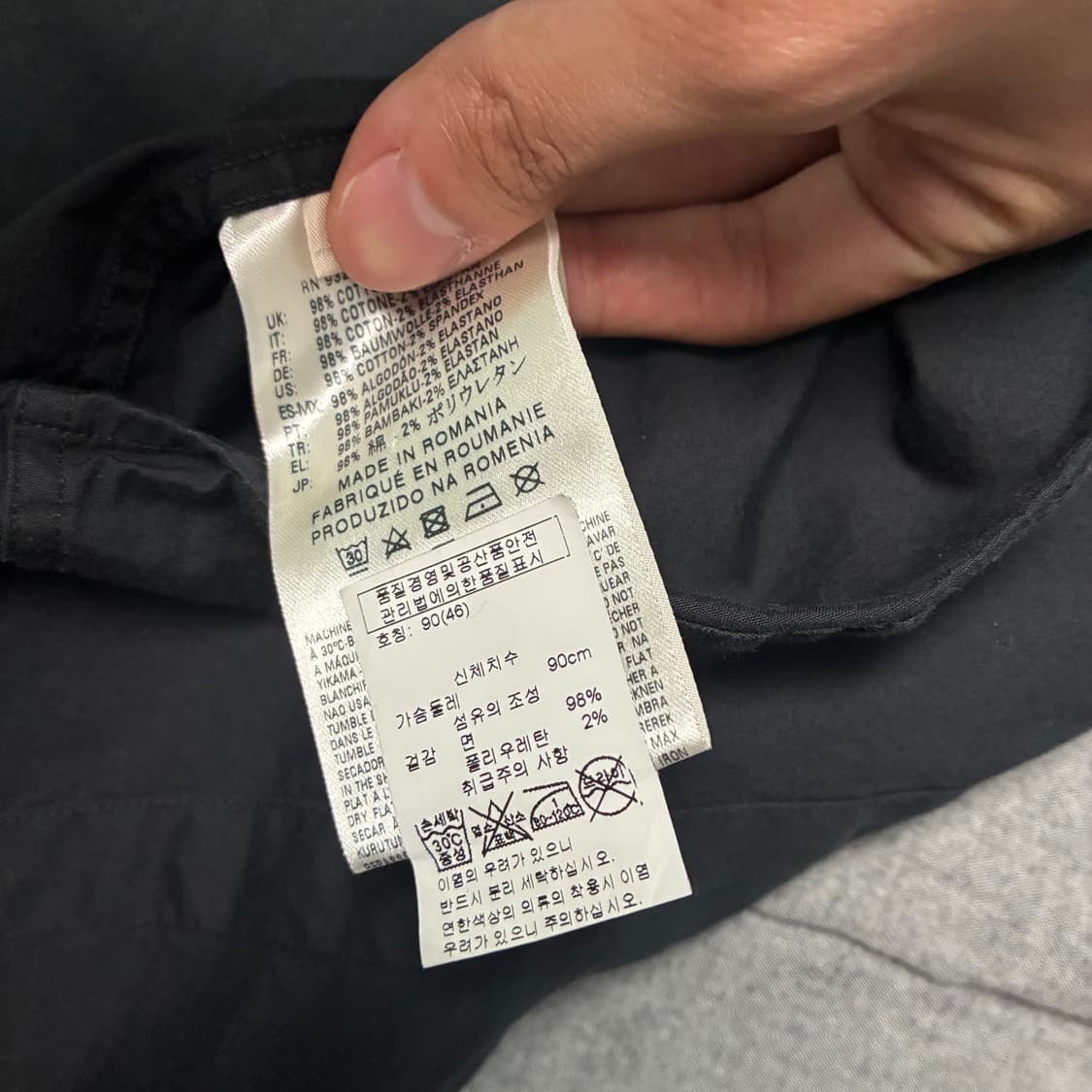 디젤 블랙 골드 ma-1 셔츠 상품이미지9