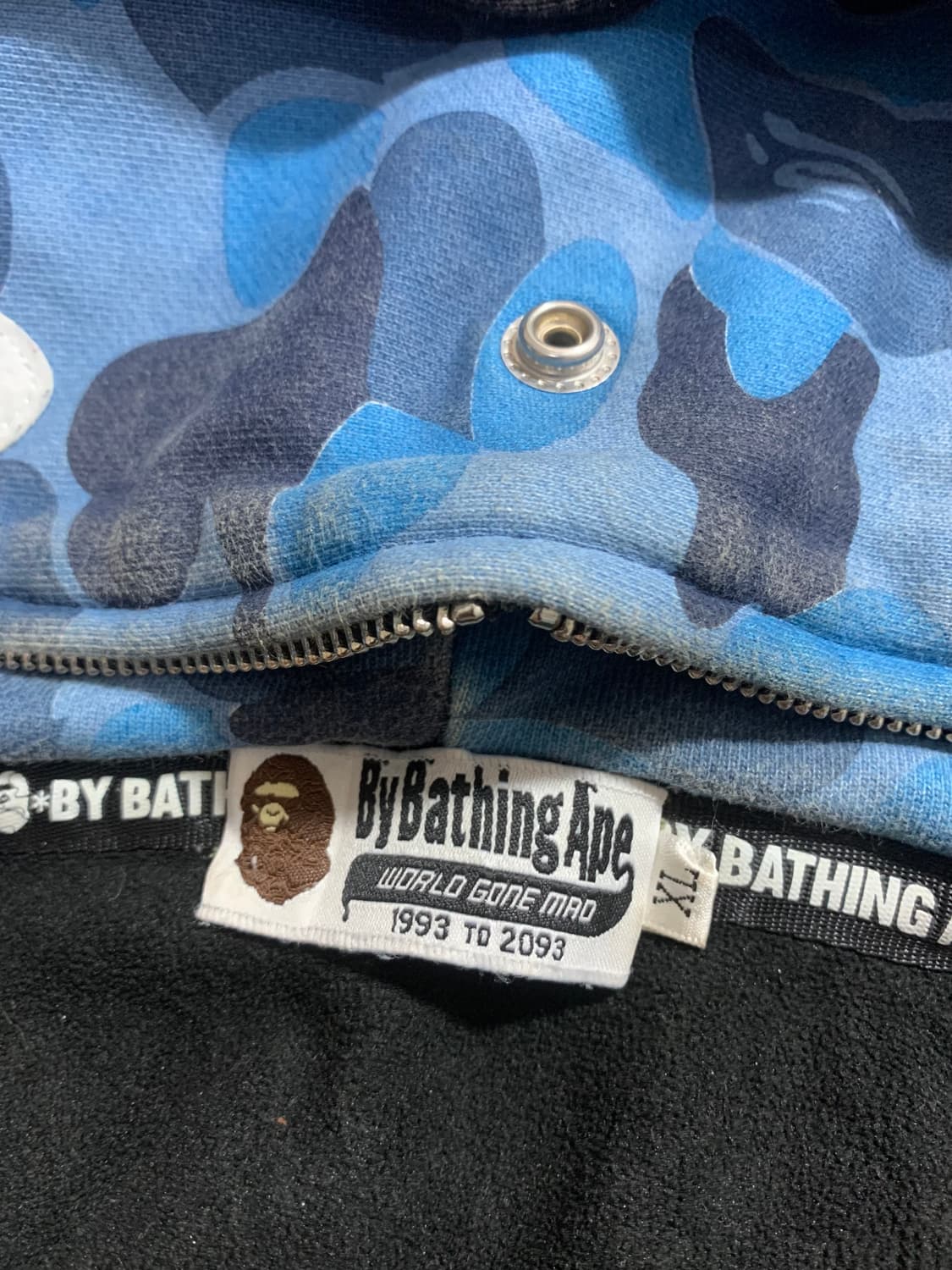 BAPE 샤크 후드집업 XL 블랙 상품이미지9