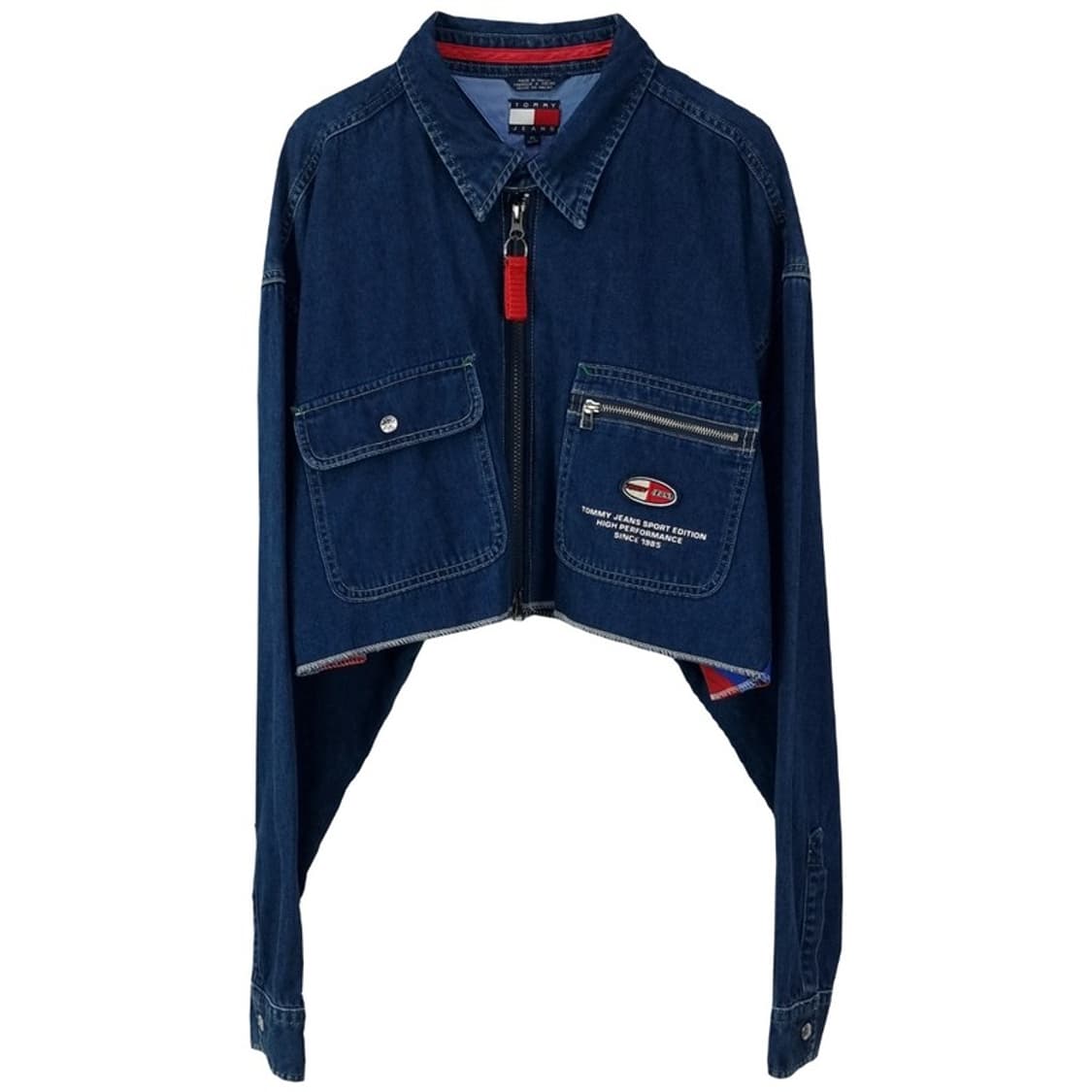 [타미힐피거] 오버사이즈 크롭 데님 자켓 M17737 상품이미지2