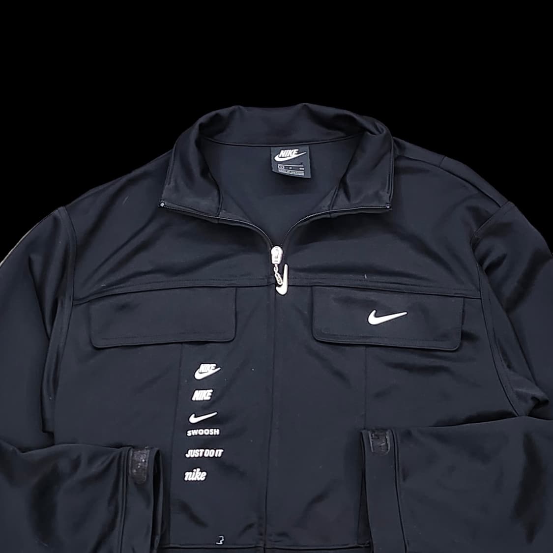 나이키 스우시 멀티로고 크롭 집업 트랙 자켓 상품이미지3