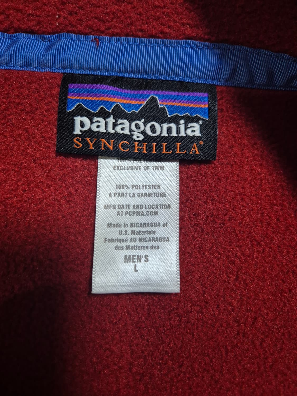 [L] 파타고니아 신칠라 버건디 상품이미지4