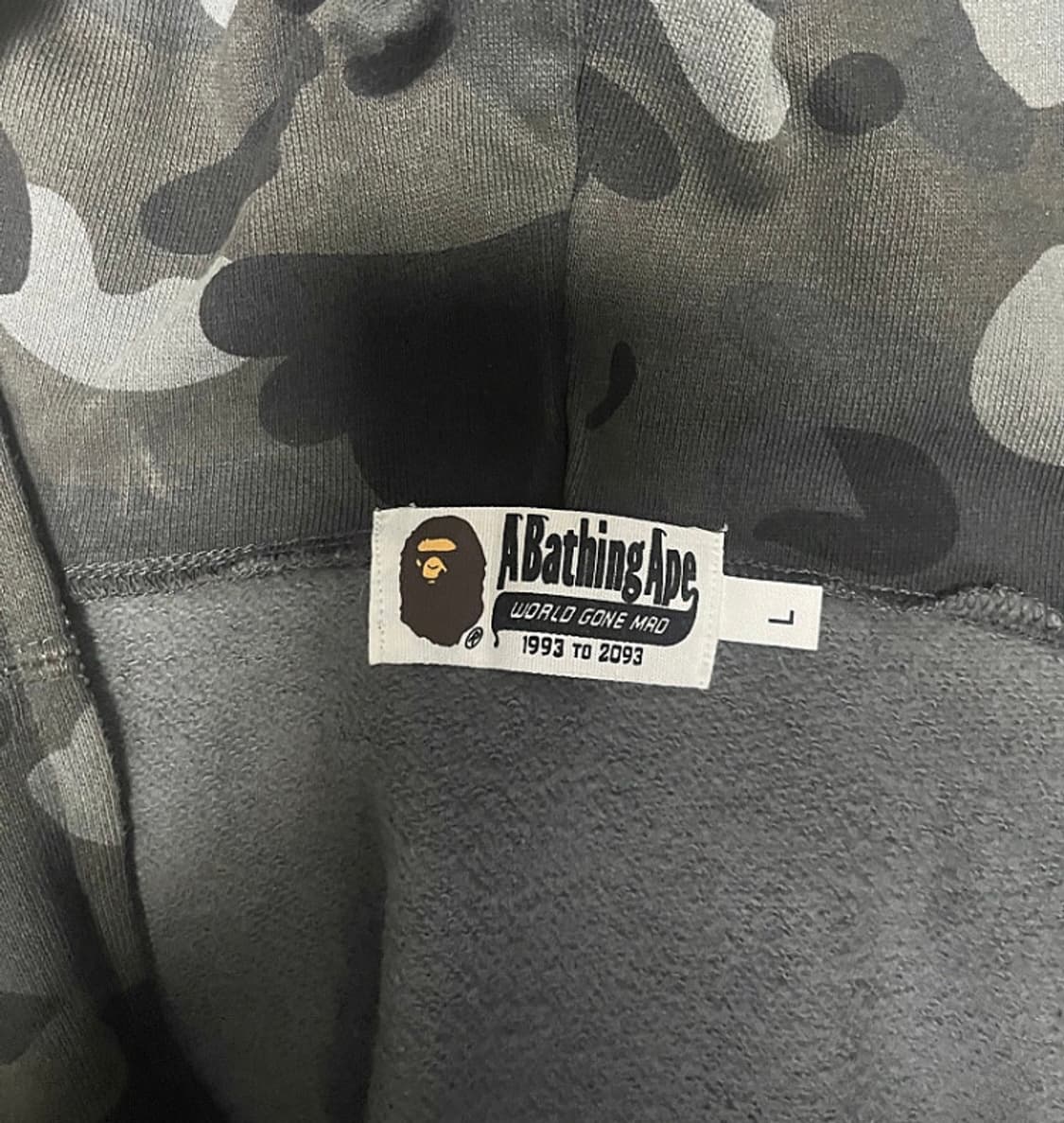 베이프 흑계 후드집업 / L 상품이미지8