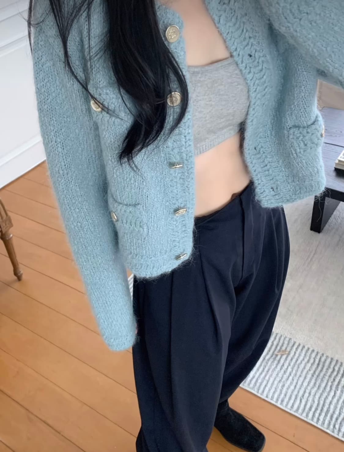 ODS 오디에스 로잘린 트위드 자켓 소라 상품이미지5