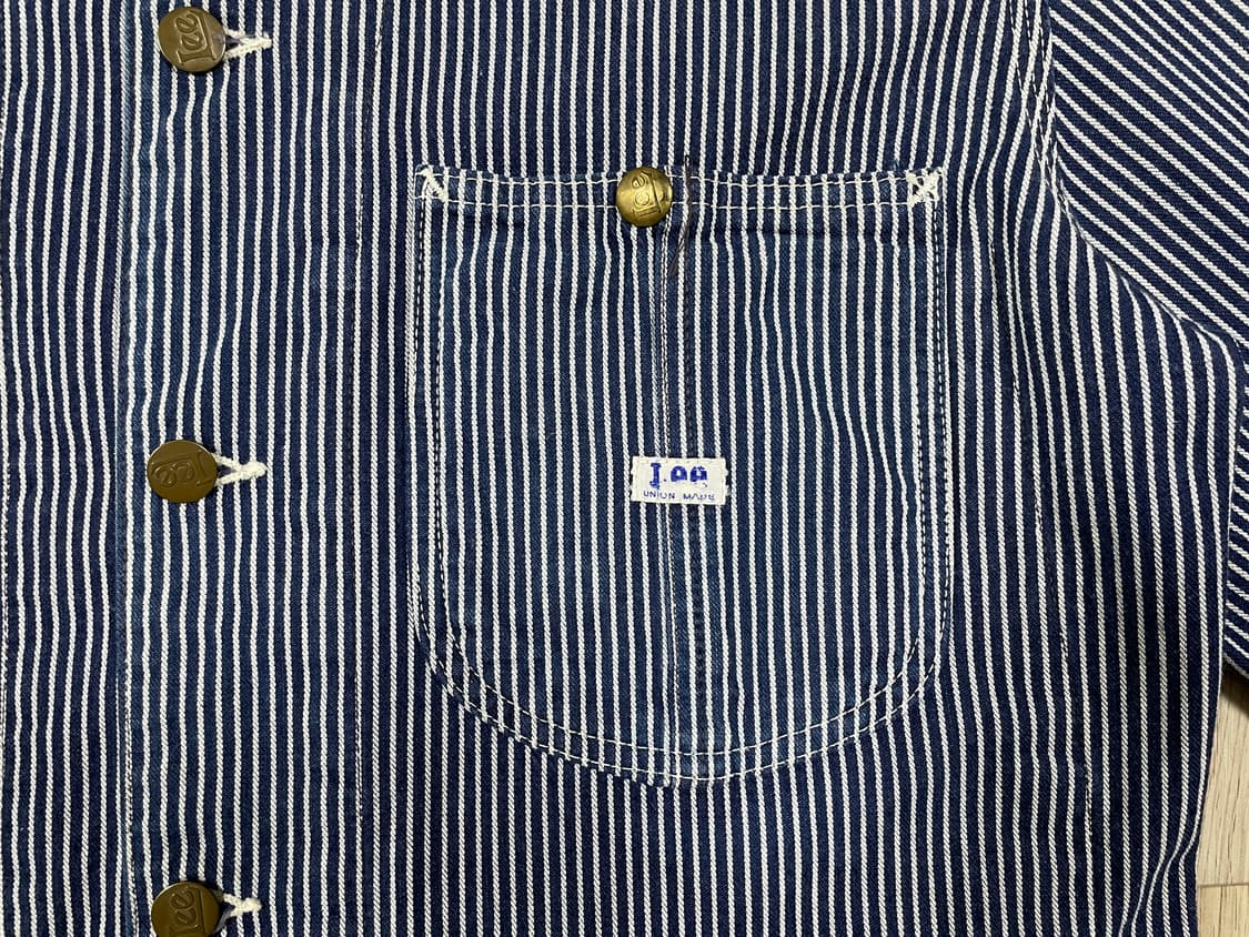 100) RRL동일모델 40's 복각 Lee 재팬 91-J 히코리 커버올 상품이미지6