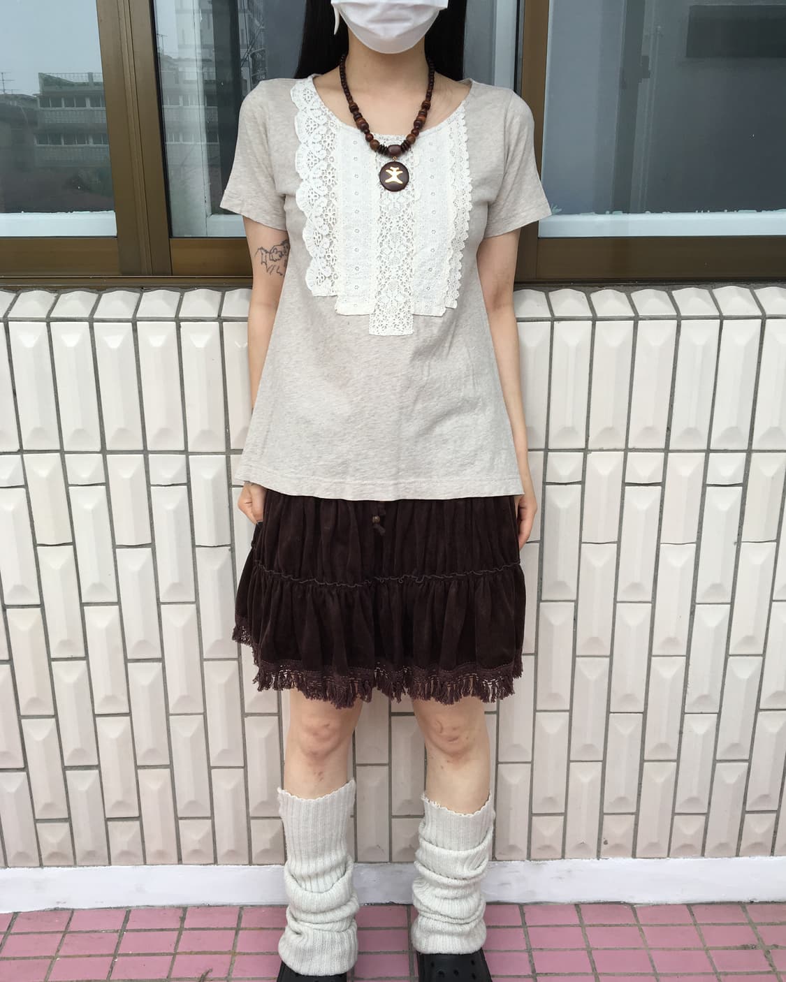 Crochet point t shirt 상품이미지1