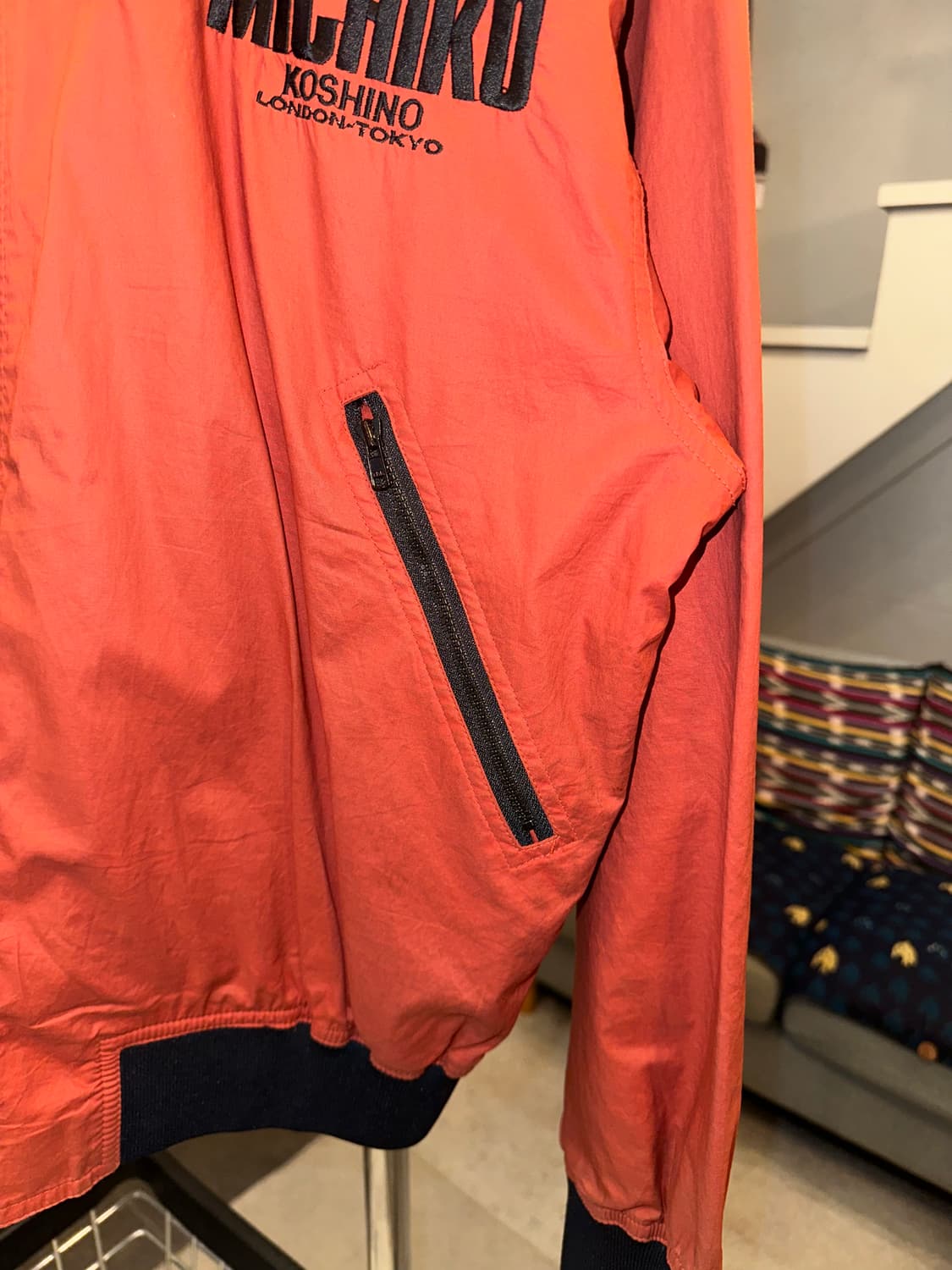 90‘s Michiko Koshino nylon patch jacket 상품이미지6