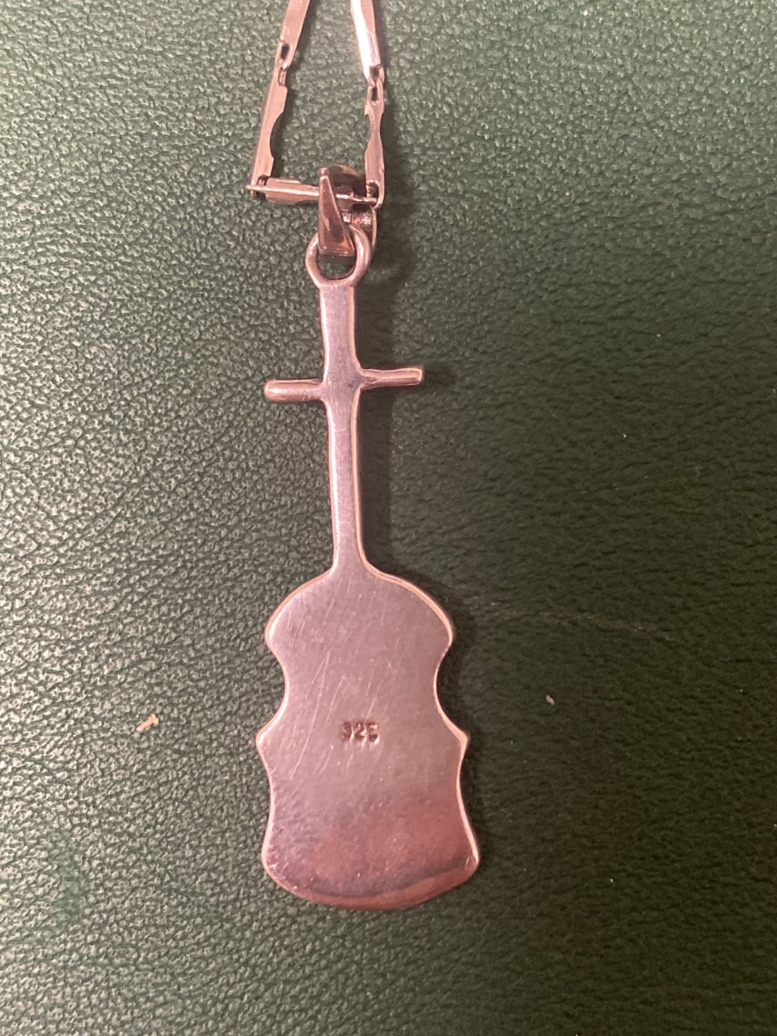 925 실버 바이올린 펜던트 목걸이 상품이미지3